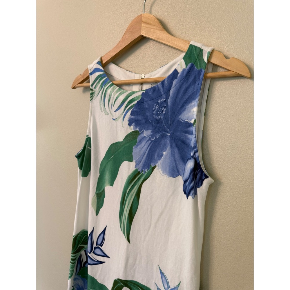 Tommy Bahama Floridian Floral Darcy Shift Dress Blue White Size M - Picture 4 of 8